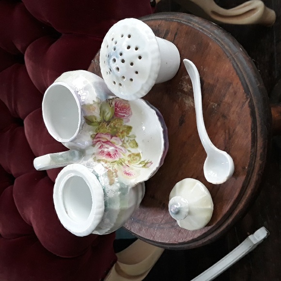 Lusterware trio jam sugar tea holder - Picture 4 of 8